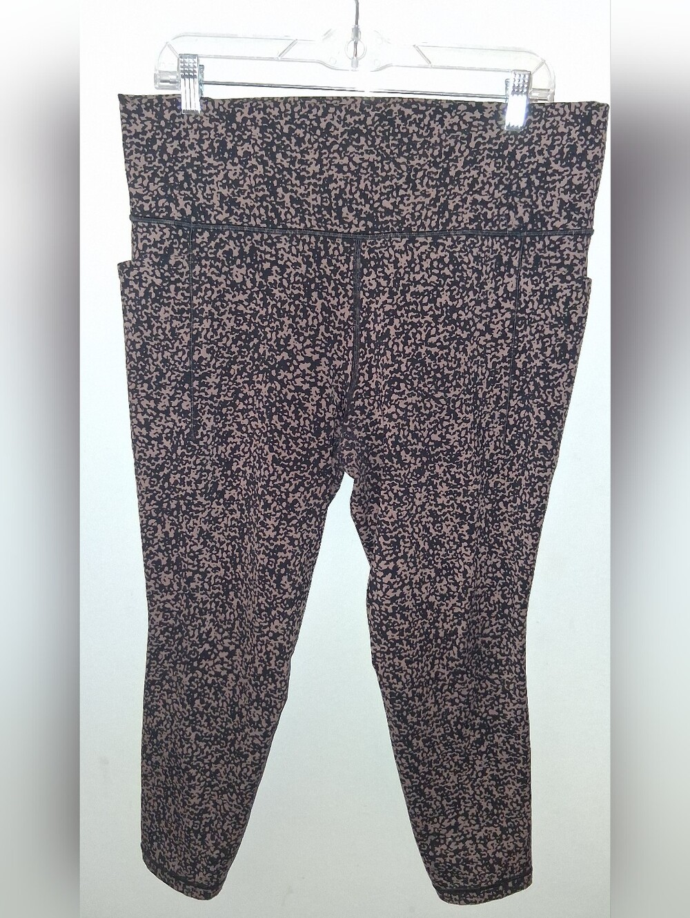 Athleta Gray And Black High Waisted Leggings